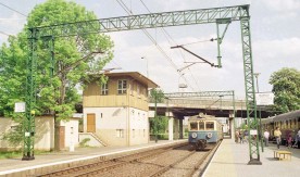 "Jednostka elektryczna na stacji Oława", 22.05.1992. Fot. J. Szeliga  (2)